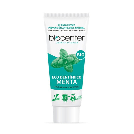 Biocenter ECO e Pasta de Dentes Vegan Natural de Menta 100 ml