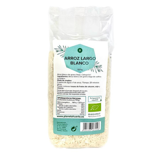 Arroz branco de grão longo ECO Planeta Huerto 500 g