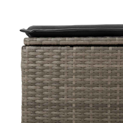 Set De Sofás De Jardín Con Cojines 9 Pzas Ratán Sintético Gris / Vetonek_3