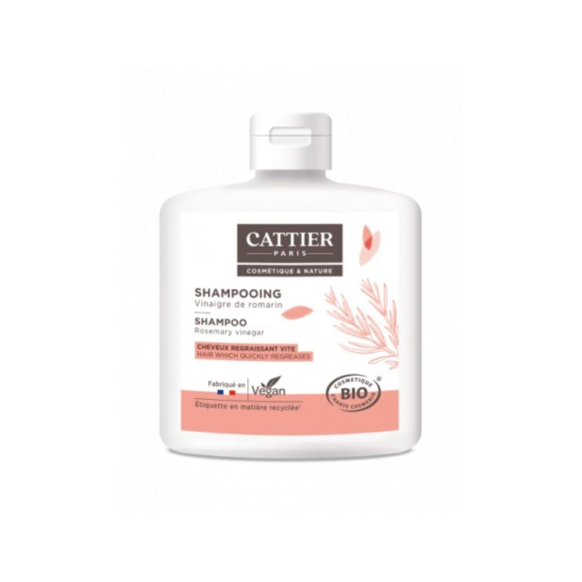 Champú cabellos grasos Vinagre de Romero Cattier 250 ml