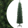 Vidaxl Árvore de Natal Artificial Slimline e Suporte de PVC Verde 210 Cm