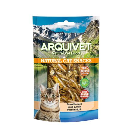 Arquivet peixe seco 50 g Snack natural para gatos