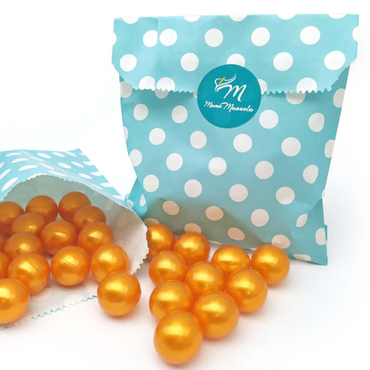 Bolsa Regalo 12 Perlas De Baño Aroma Monoi - Con Aceite De Soja - Hidrata, Suaviza Y Perfuma La Piel - Forma Bola_0