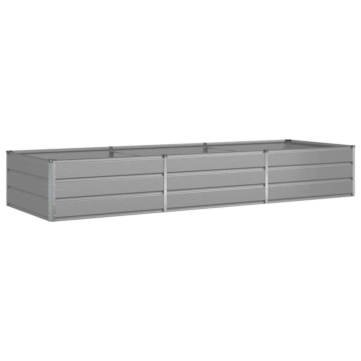 Jardinera Gris Claro 290 X 100 X 45 Cm Acero Galvanizado_0