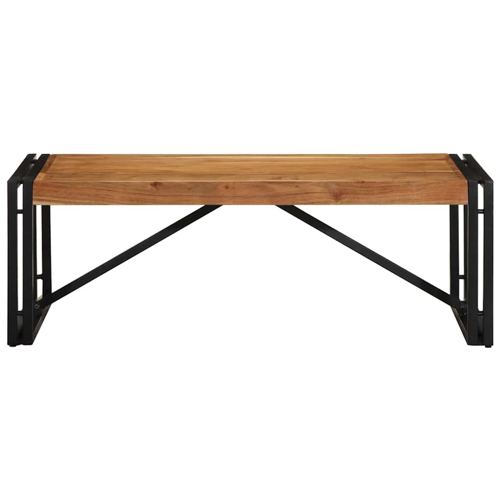 Mesa De Centro 100x50x35 Cm Madera Maciza Acacia_0