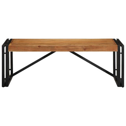 Mesa De Centro 100x50x35 Cm Madera Maciza Acacia_0