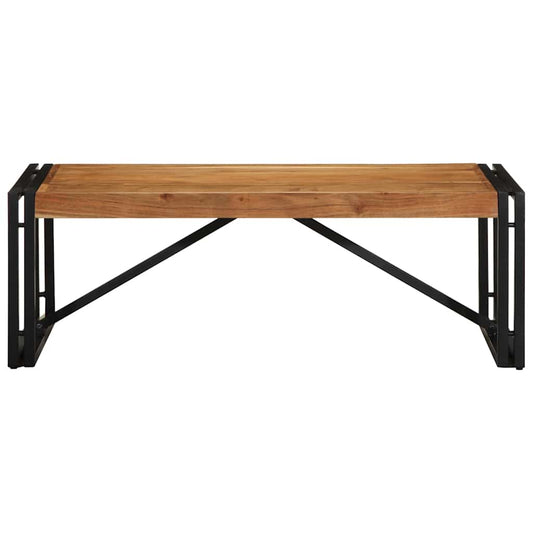 Mesa De Centro 100x50x35 Cm Madera Maciza Acacia_0