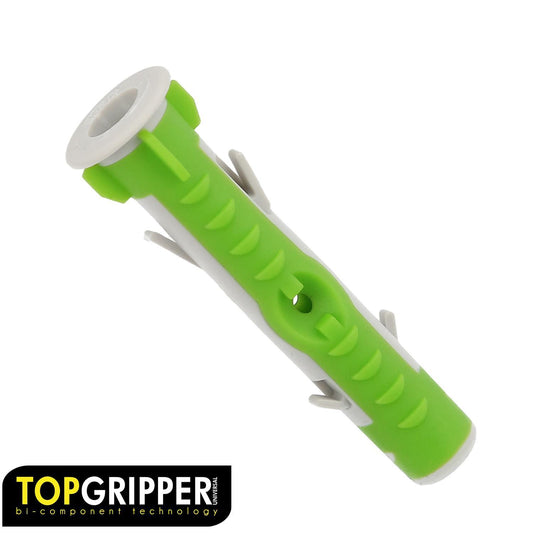 Taco Topgripper Bimaterial Ø 8 Mm. (caja 100 Unidades) Taco Anclaje Universal, Taco Hormigon, Taco Pladur, Taco Ladrillo