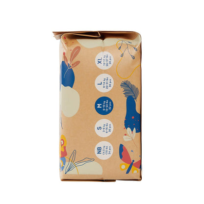 ECOBOOM - Fralda de Bambu Eco Boom. 70% biodegradável, hipoalergénica (tamanho 3/M, 6-10 kg, embalagem de 8 fraldas, total de 256 fraldas)