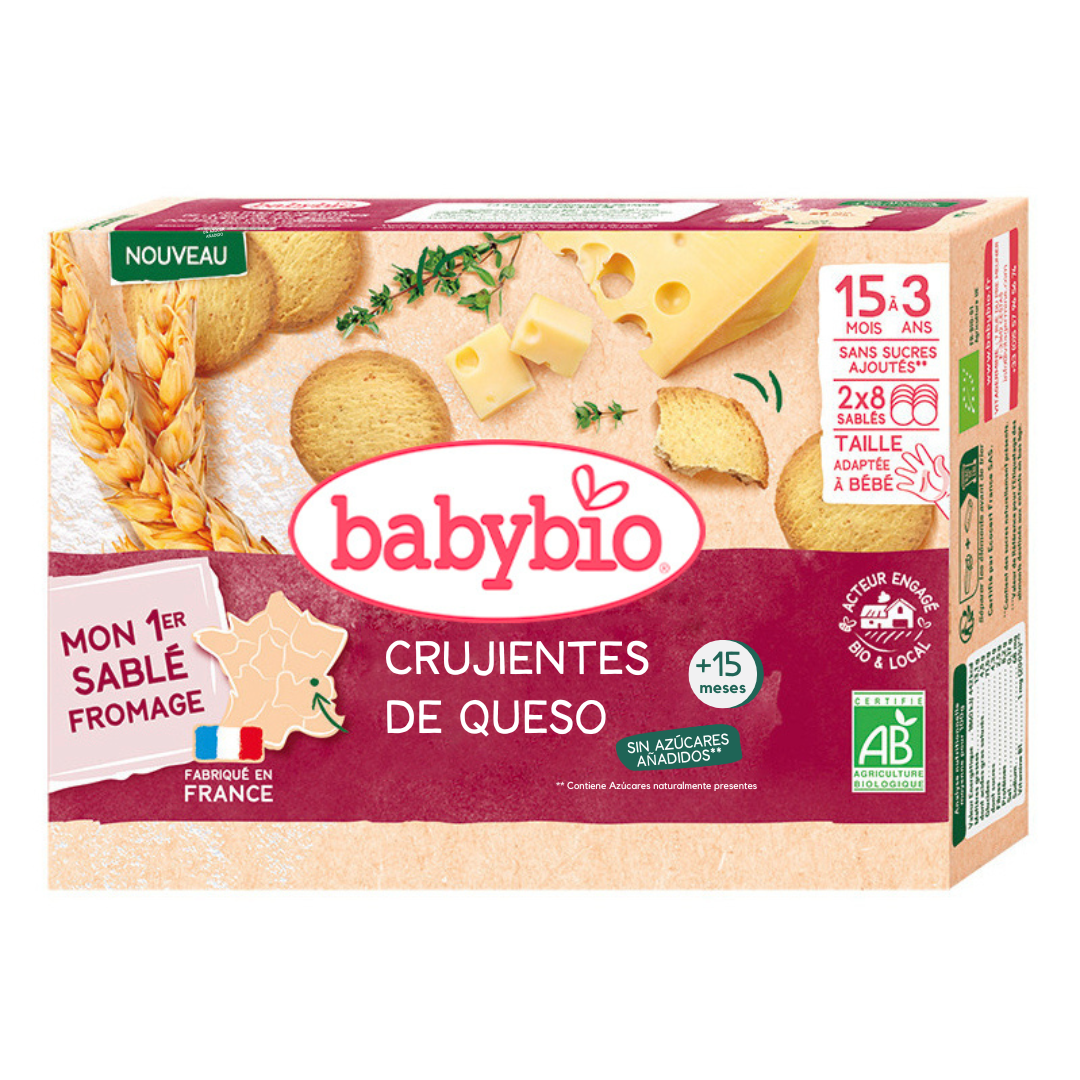 Snacks de queijo crocante Babybio para crianças 72g