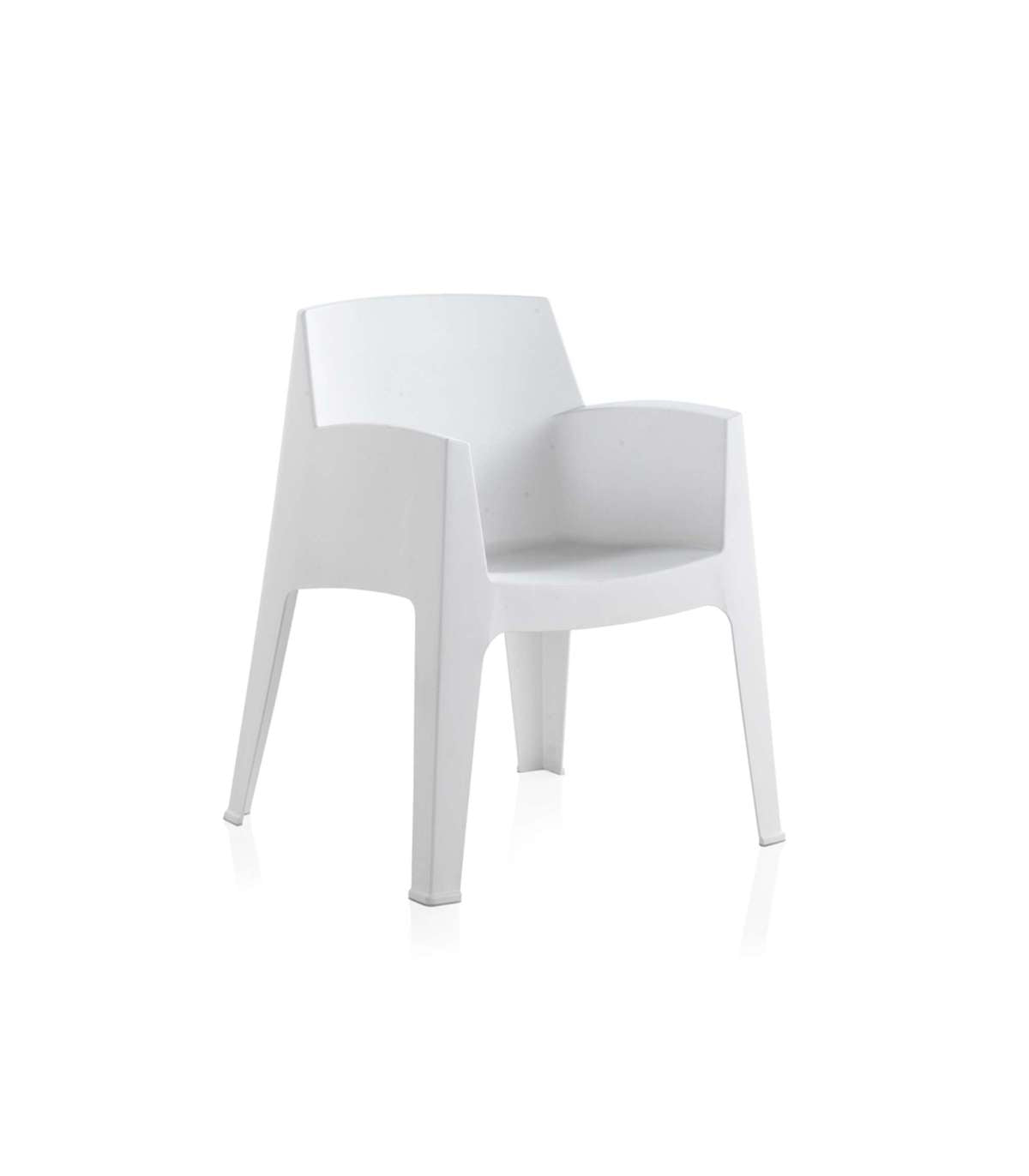 Sillón Para Terraza O Jardín Modelo India Acabado Blanco._3