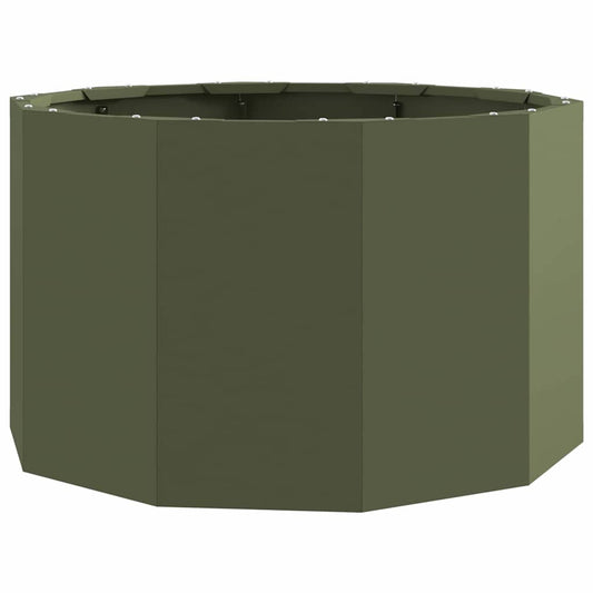 Jardinera Verde Oliva 60 X 60 X 35 Cm Acero_0