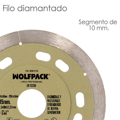 Disco Diamante Ø 115 Mm. Materiales De Ultima Generación. Segmento De 10 Mm._2