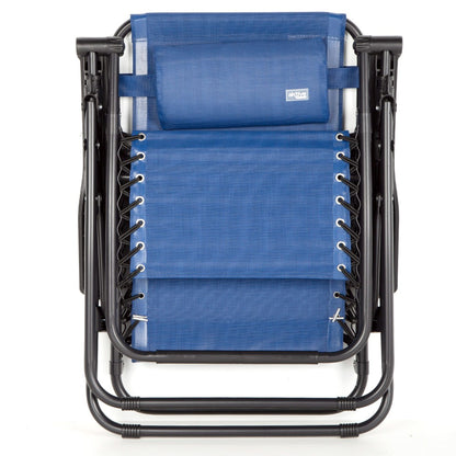 Aktive Silla Plegable Jardín Gravedad Cero Azul 2 Posiciones_1