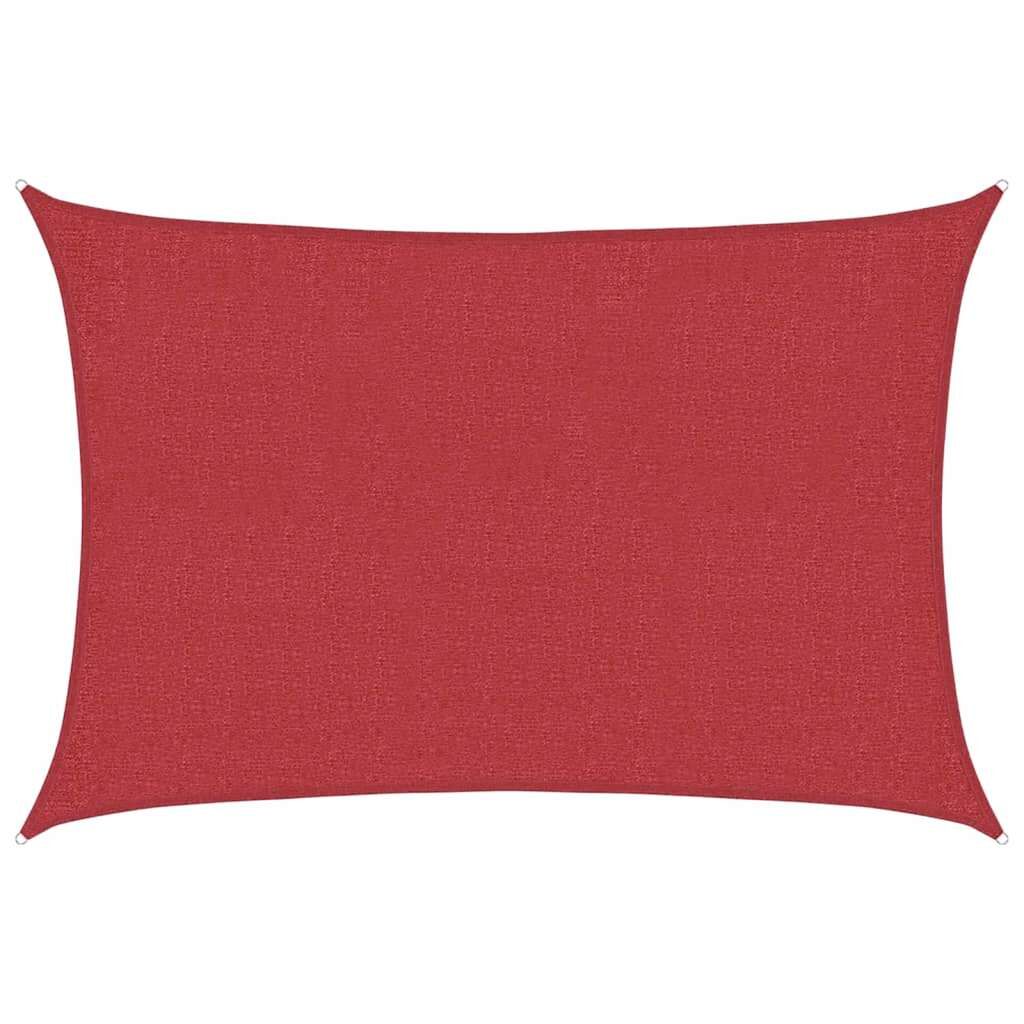 Vidaxl Toldo De Vela Hdpe Rojo 160 G/m² 2x3 M_0