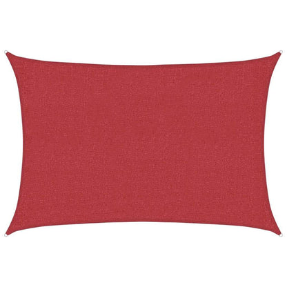 Vidaxl Toldo De Vela Hdpe Rojo 160 G/m² 2x3 M_0