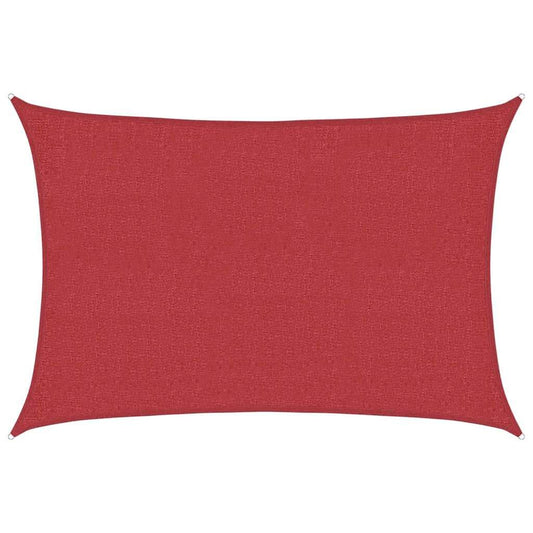 Vidaxl Toldo De Vela Hdpe Rojo 160 G/m² 2x3 M_0