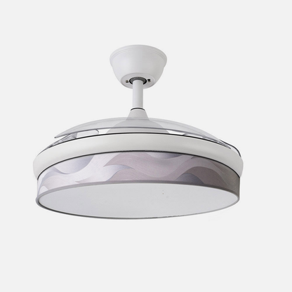 Ventilador Dc Moda 72w Blanco/ola Gris 108d 3aspas 7200lm 3000k,4000k,6000k Remoto+memoria+temporizador_2