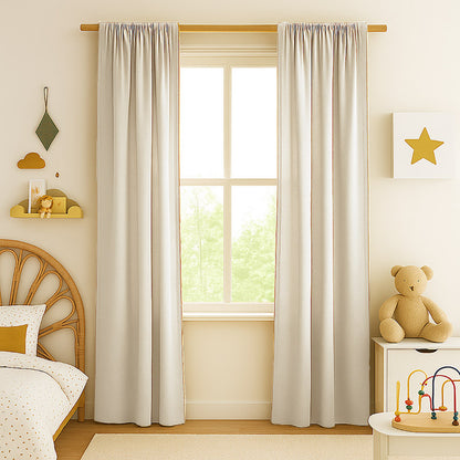 Cortinas De Gasa De Algodón Orgánico Color Blanco Para Bebé_5