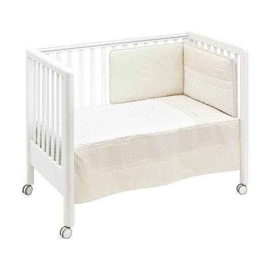 Conjunto de edredão e protetor de berço Star, 60x120 cm. Bege