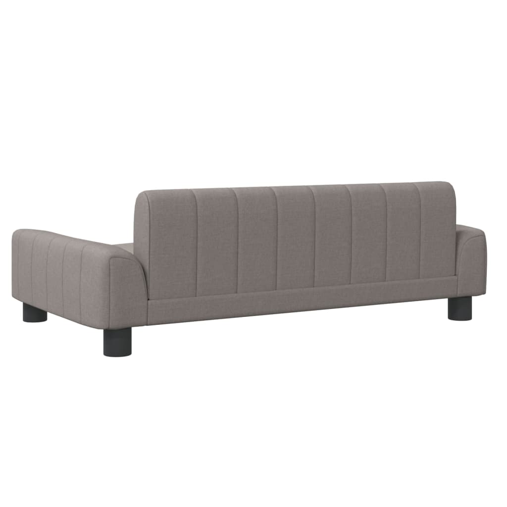 Cama Para Perros De Tela Gris Taupe 90x53x30 Cm / Vetonek_1