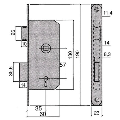 Cerradura Ucem 6134-hl/35_1