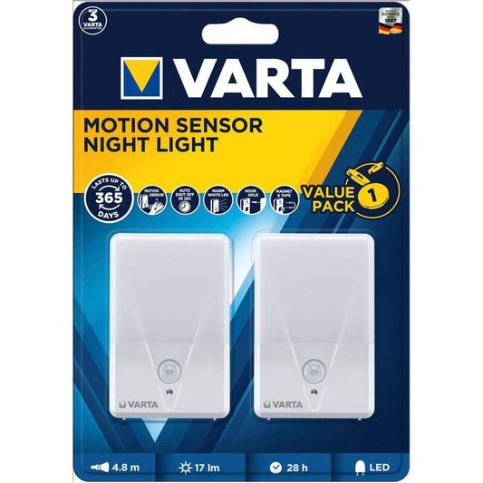 Varta Luz Nocturna Con Sensor De Movimiento 2x Sin Bat_0