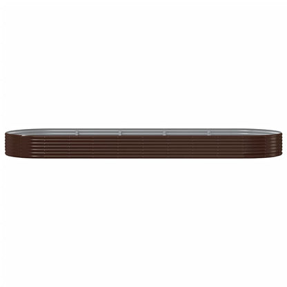 Jardinera Arriate Acero Galvanizado Marrón 450x140x36cm_2