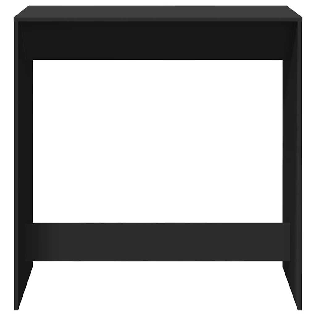 Mesa Alta De Bar Madera Ingeniería Negra 102x50x103,5 Cm_2