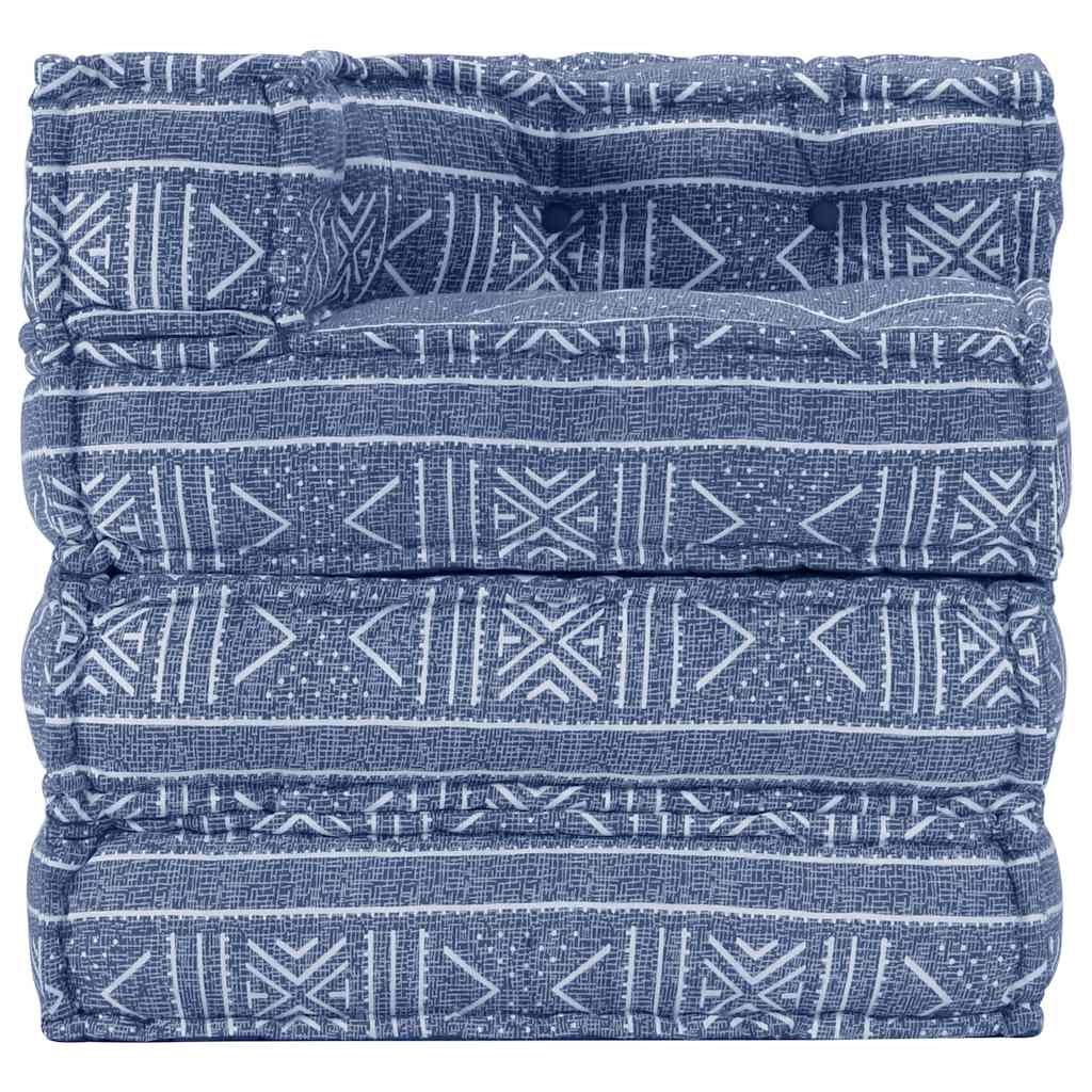 Vidaxl Puf Modular De Tela Indigo_1
