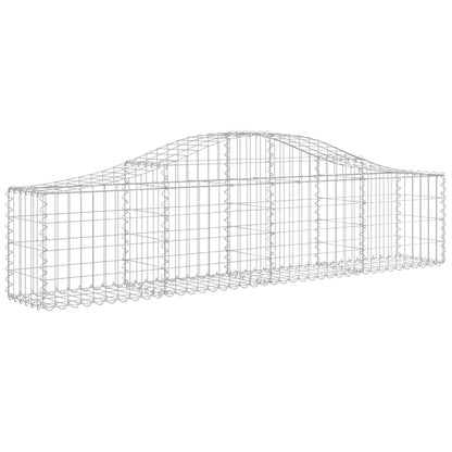 Cestas De Gaviones 13 Uds Forma De Arco Hierro 200x30x40/60 Cm_2