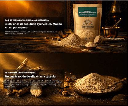 Ashwagandha En Polvo Bio - 1kg | Superalimento Ecológico Vegano Para Batidos, Smoothies Y Zumos, Sin Azúcares Añadidos_5