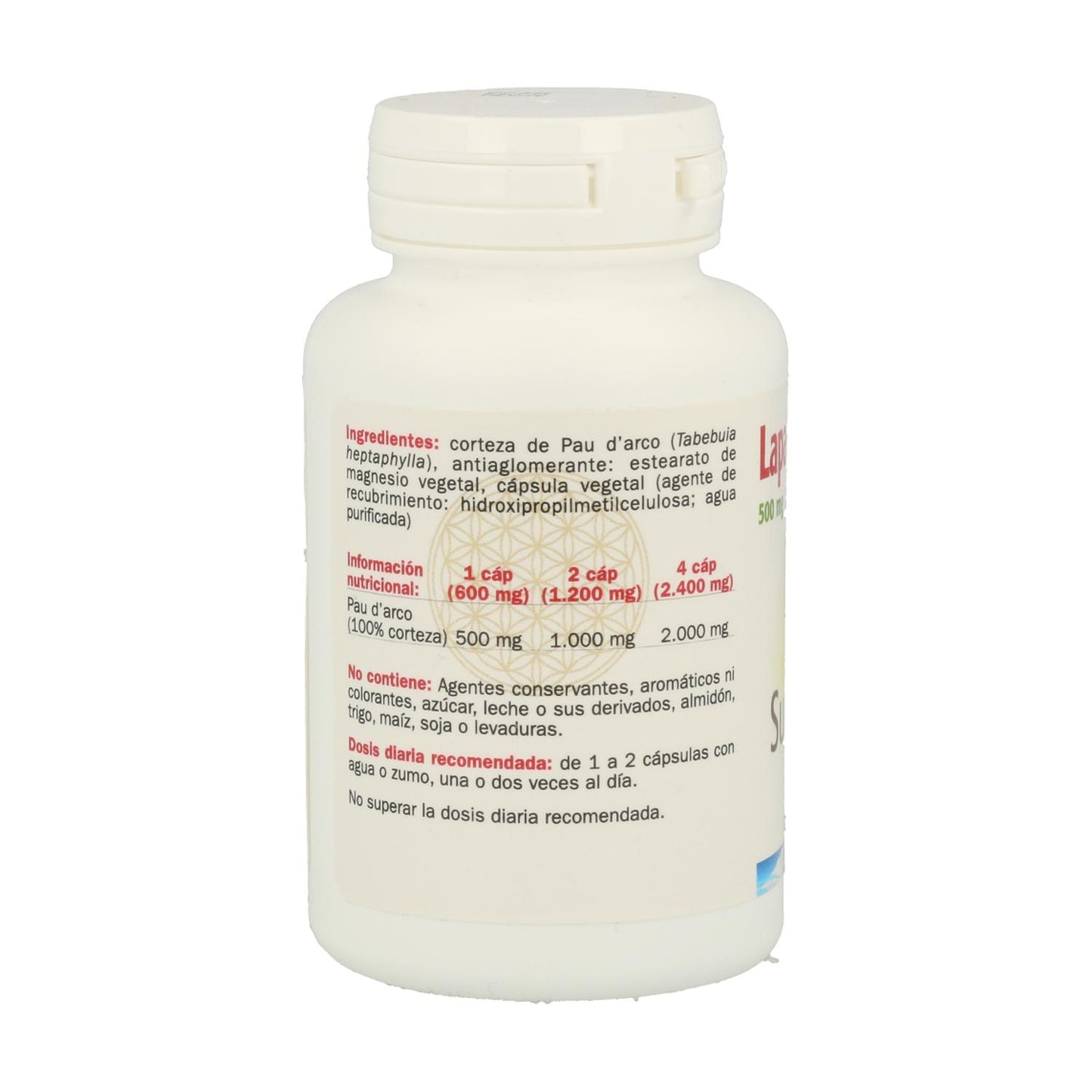 Lapacho Pau D'arco 500mg 100 Cápsulas Sura Vitasan