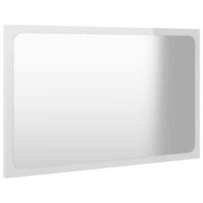 Juego De Muebles De Baño Madera De Ingeniería Blanco Brillo / Vetonek_4