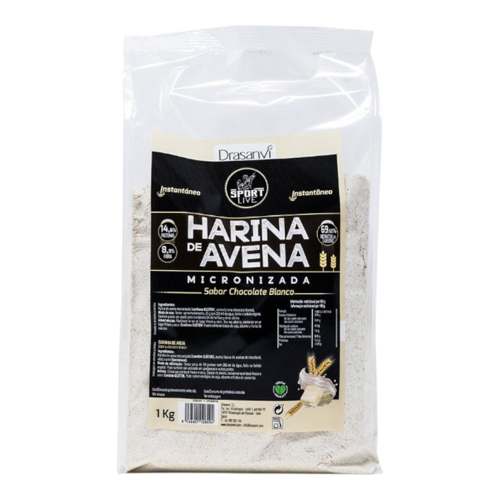 Sport Live Harina De Avena 1 Kg Chocolate Blanco_0