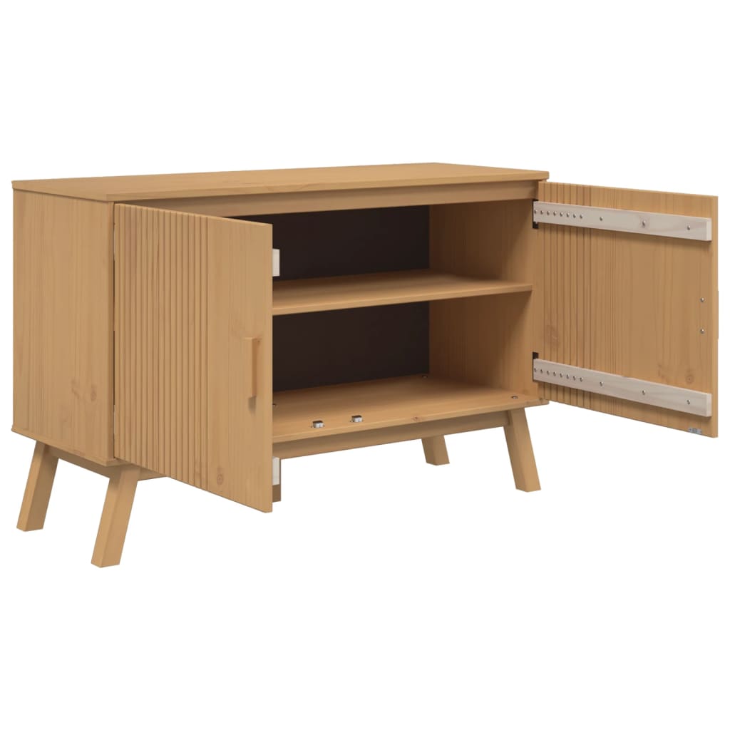 Aparador Olden Madera Maciza De Pino Marrón 114x43x73,5 Cm / Vetonek_2