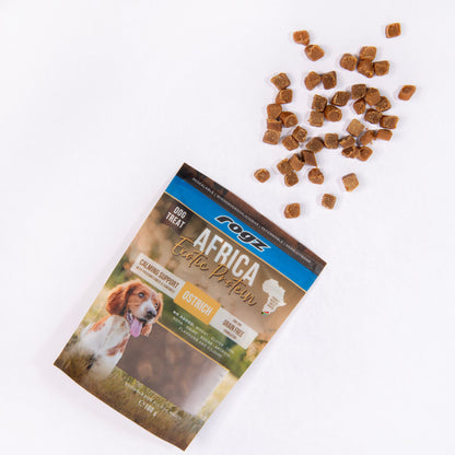Rogz Snack Calmante Para Perros De Avestruz 6x100g Sin Cereales_2