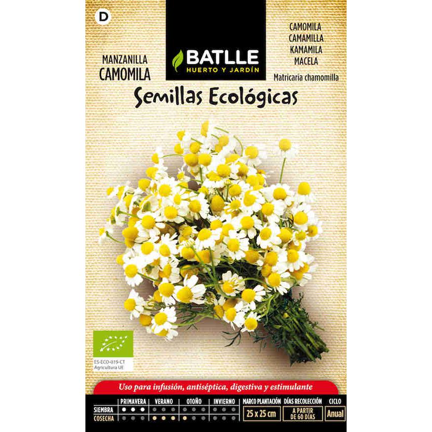 Semillas ecológicas de  Manzanilla Camomila