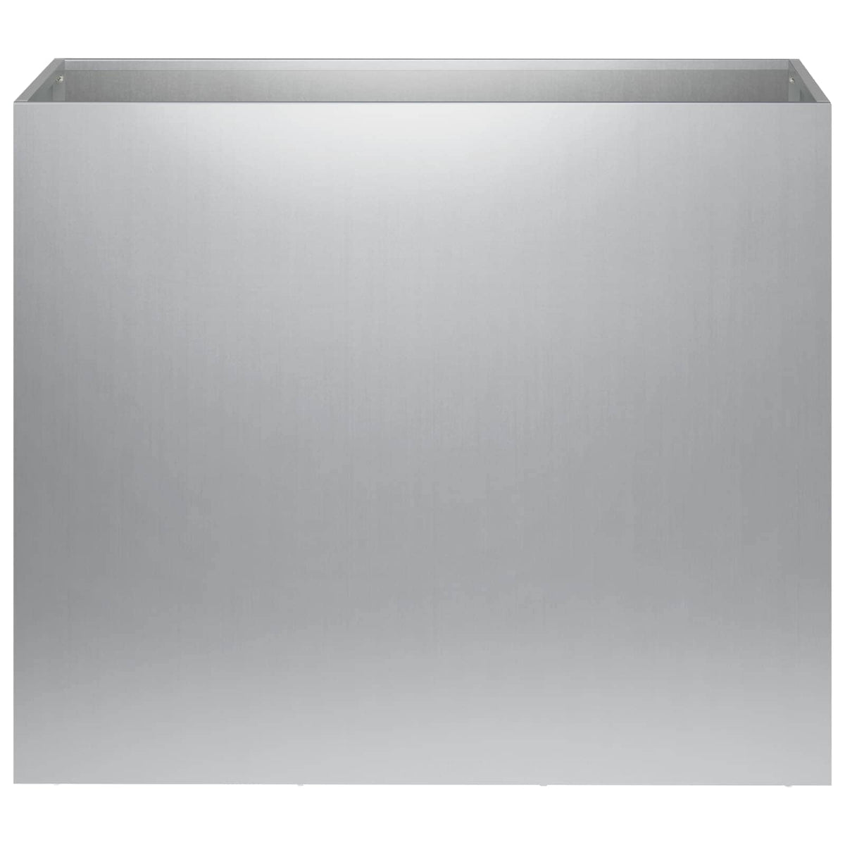 Macetero De Jardín Plateado 60 X 30 X 40 Cm Acero Galvanizado_2