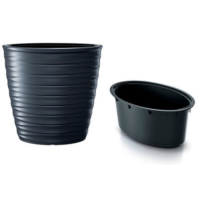 Maceta Freze 44l., Con Depósito, Dimensiones (mm) 383x383x579, Color Antracita_2