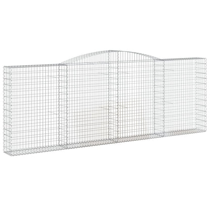 Cestas Gaviones 4 Uds Forma De Arco Hierro 400x30x140/160 Cm_2