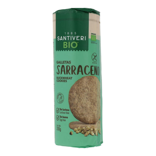 Bolachas integrais biológicas de trigo sarraceno Santiveri 200g