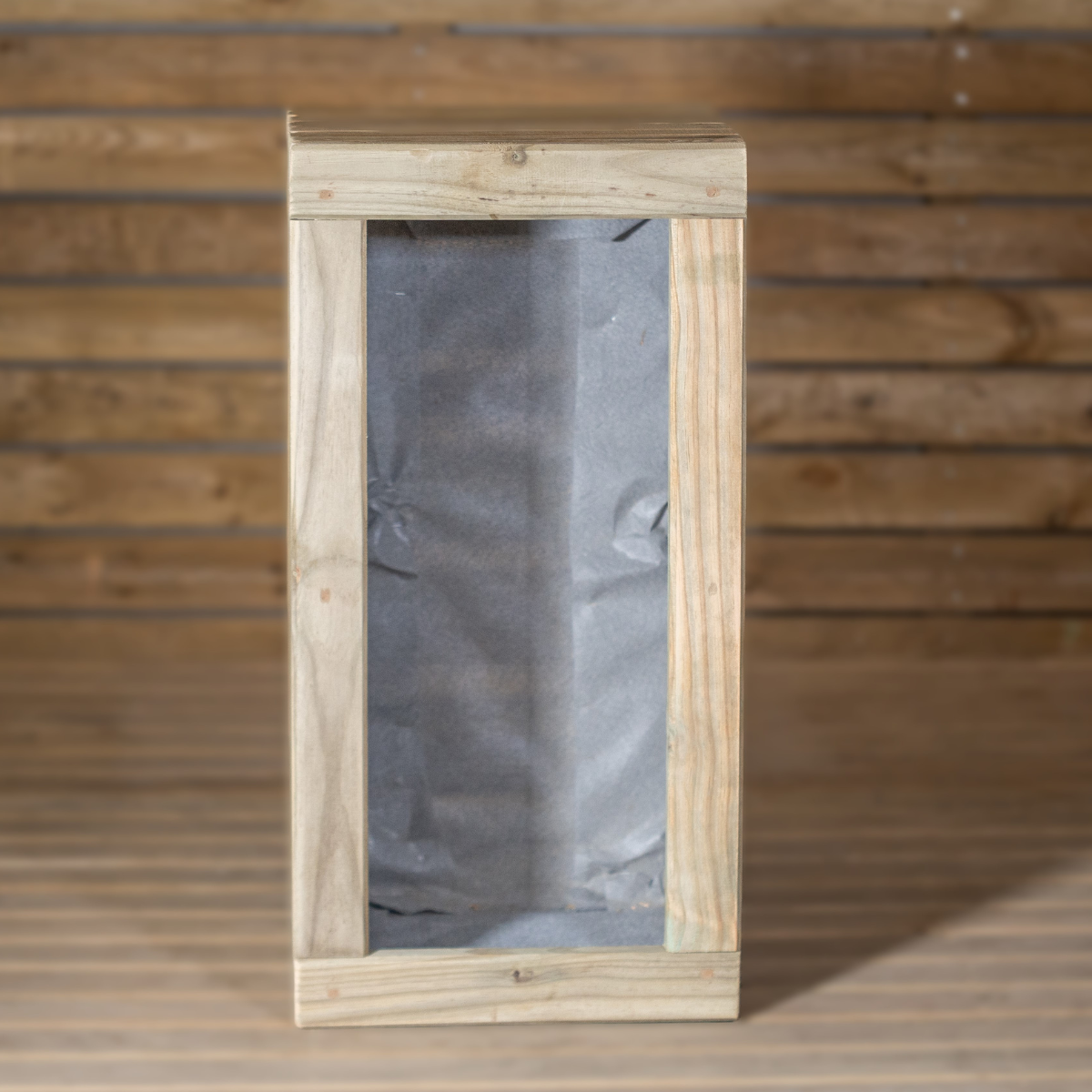 Jardinera Luxe De Madera Tratada Vidahuerto 100x50x50 Cm._5