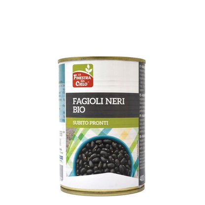 Feijão preto enlatado La Finestra Sul Cielo 400 g