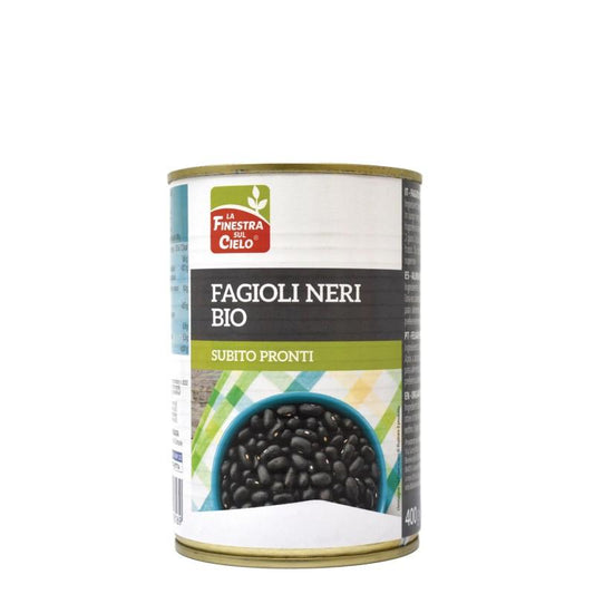 Feijão preto enlatado La Finestra Sul Cielo 400 g