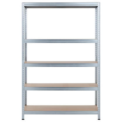 Pack 2 Estanterías Modulares Galvanizadas Con 5 Baldas Ajustables 180x120x60cm 1250kg 7house_1