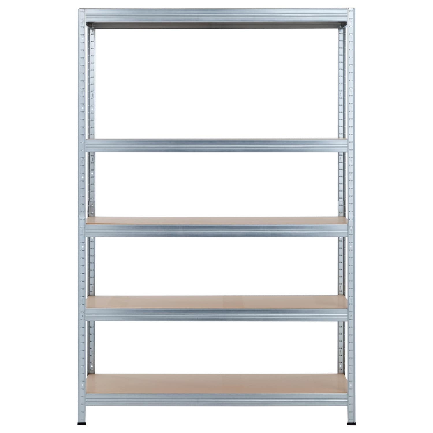 Pack 2 Estanterías Modulares Con 5 Baldas Ajustables 180x120x60cm 1250kg O91_1
