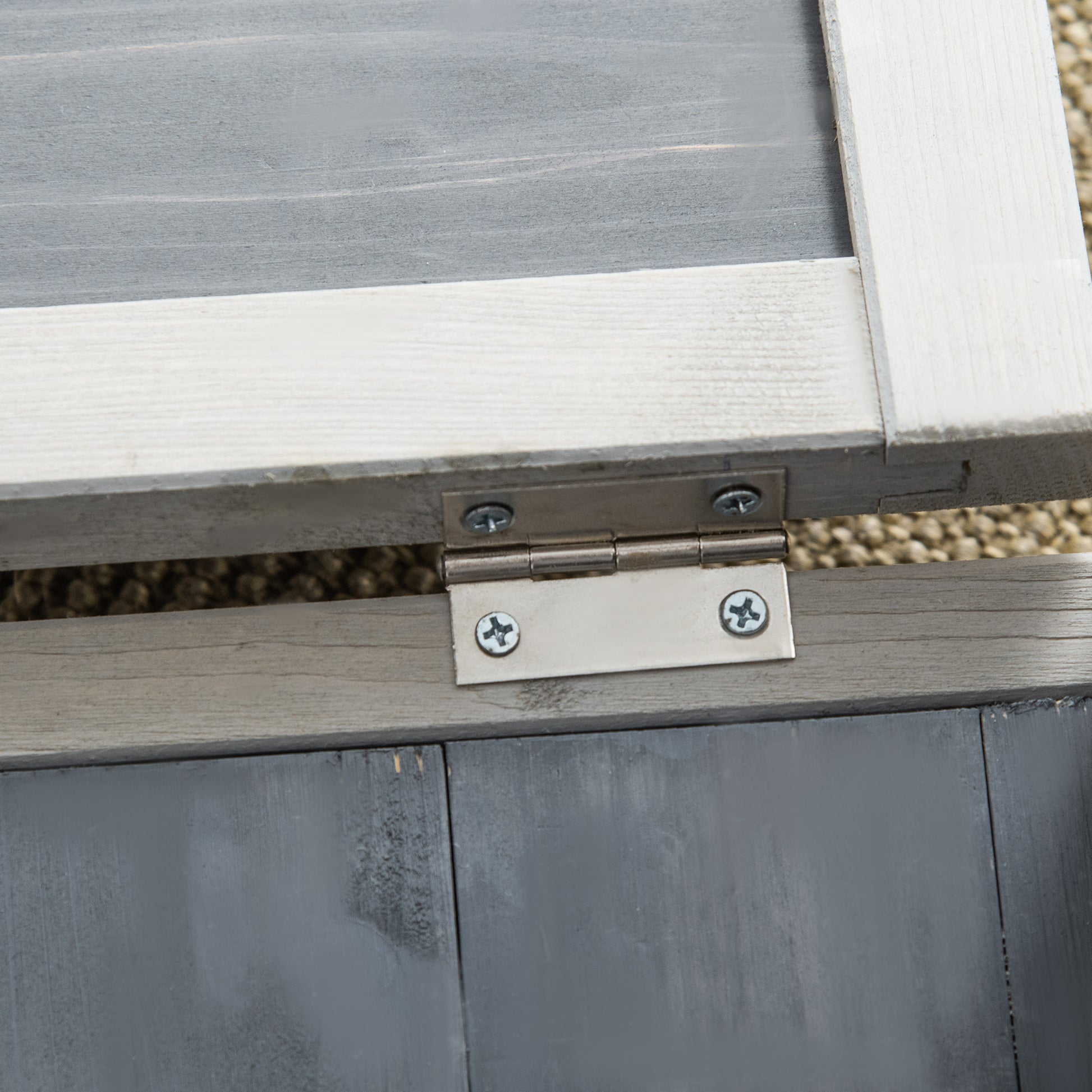Pawhut Conejera De Madera Exterior Con Techos Abatibles Y 2 Rampas 70x43x45 Cm_4