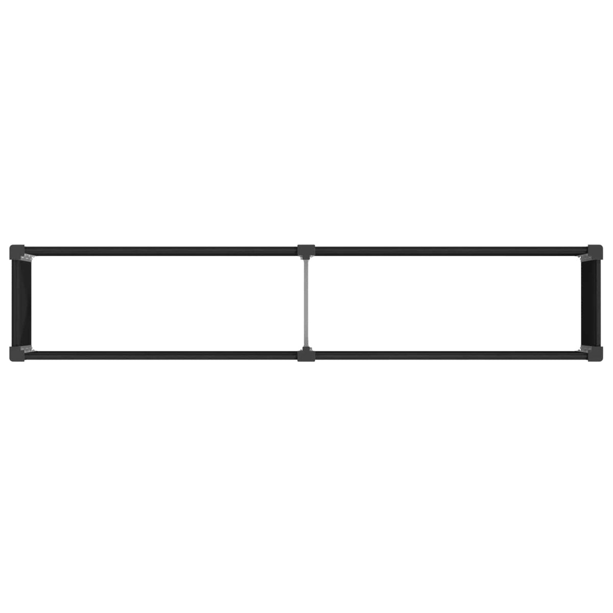 Arriate Elevado Negro 250 X 50 X 91 Cm Wpc Y Aluminio_4
