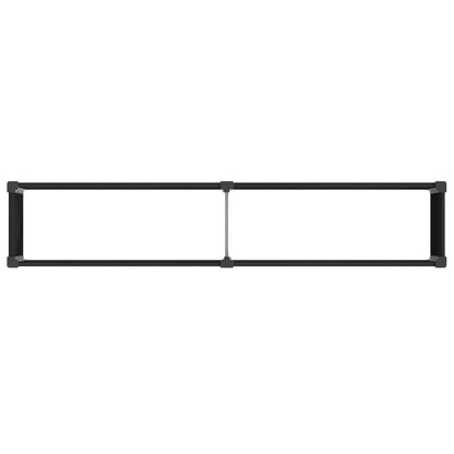 Arriate Elevado Negro 250 X 50 X 91 Cm Wpc Y Aluminio_4